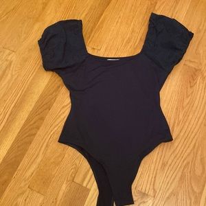 navy blue bodysuit